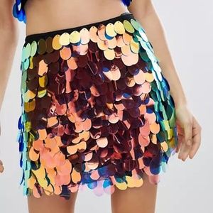 Motel Sequin Skirt size small